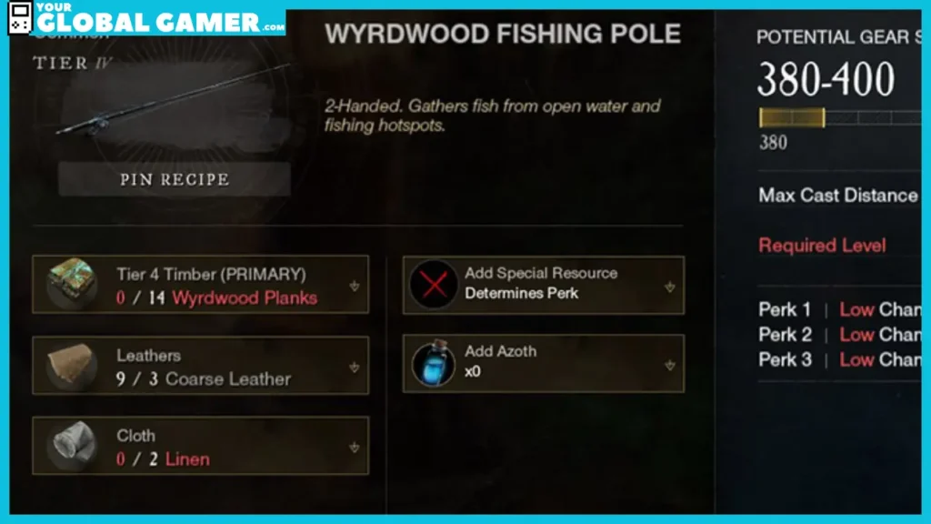 Wyrdwood Fishing Pole
